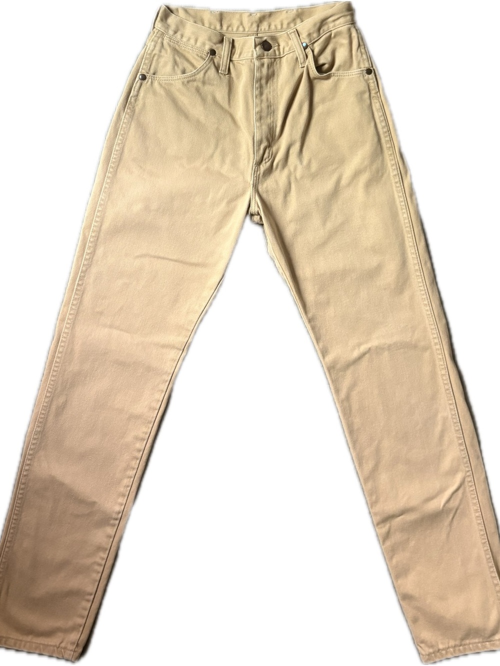 Made In USA Vintage Wrangler Tan 9x34 14MWZGO Denim